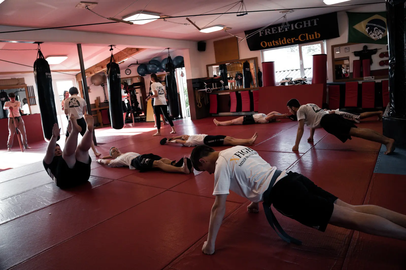 Aufwärmen beim MMA-Training